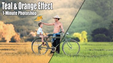 ১ মিনিটের ফটোশপ টিটোরিয়াল শিখুন Summer Teal And Orange Effect