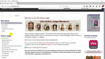 ইউভিএ অনলাইন জাজ এর প্রবলেম সলভ নিয়ে কিছু টিউটোরিয়াল UVA Online Judge