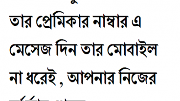 আপনার বন্ধুর নাম্বার থেকে তার প্রেমিকাকে মেসেজ করুন তার ফোন হাতে না নিয়ের তাউ আবার নিজের সার্র্ভার থেকে