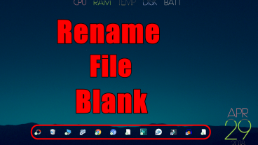 How to rename any file blank