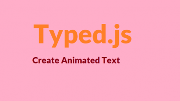 অ্যানিমেটেড টেক্সট তৈরি করুনTyped js