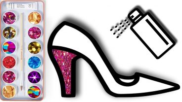 Coloring Page [পর্ব-০১] : সৌন্দর্য আনুষাঙ্গিক অঙ্কন এবং চেহারা মহিলাদের জুতা ঠোঁট লিপস্টিক এবং পেরেক পোলিশ রং