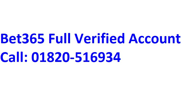 bet365 verified bd account