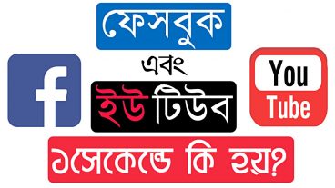 দেখলে অবাক হবেন 1 সেকেন্ডে ইউটিউব এবং ফেসবুকে এ কি কি ঘটে?