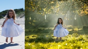 ফটোশপ ম্যানিপুলেশন টিটোরিয়াল Little Girl Photo Manipulation with Light Rays Effect