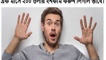 ২০০ ডলার এক মাসে ইনকাম লিগাল ভাবে