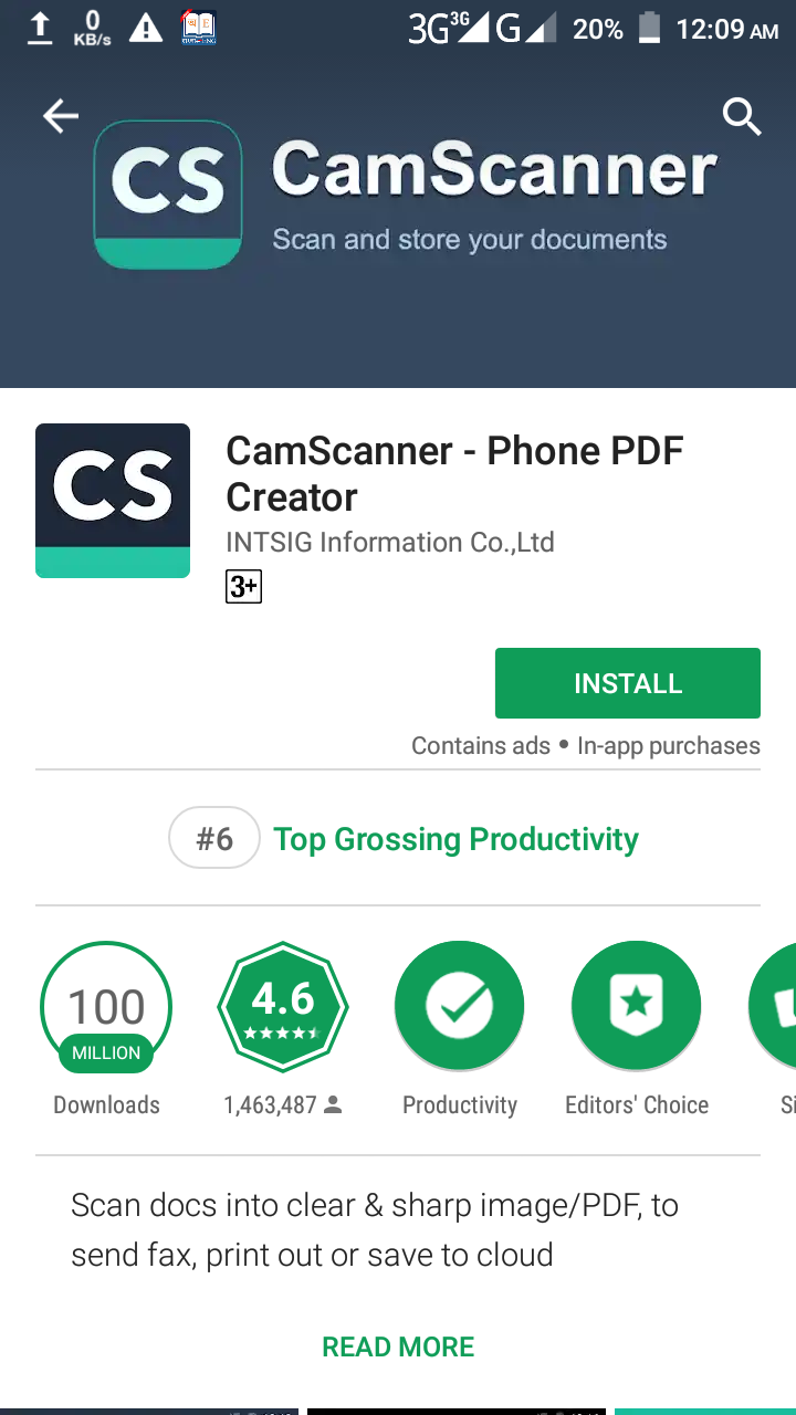 CamScanner: INTSIG Information Co Ltd