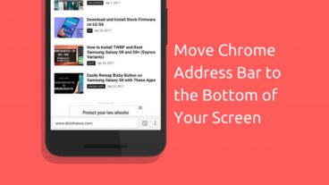 ক্রোম ব্রাউজারের এড্রেস বারকে উপরের দিক থেকে টেনে নিচের দিকে নিয়ে আসুন সহজেই