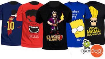 বাহারি মোটিফে ফ্যাশনেবল টি-শার্ট!