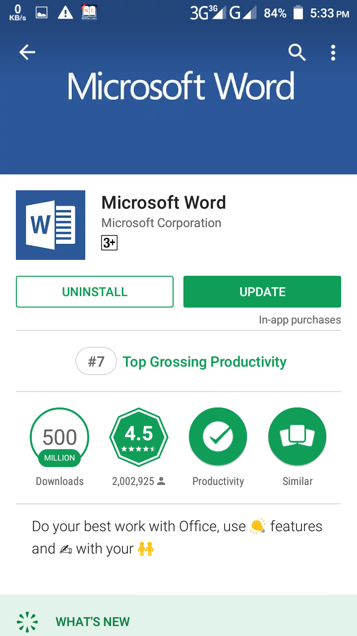 Microsoft Word: Microsoft