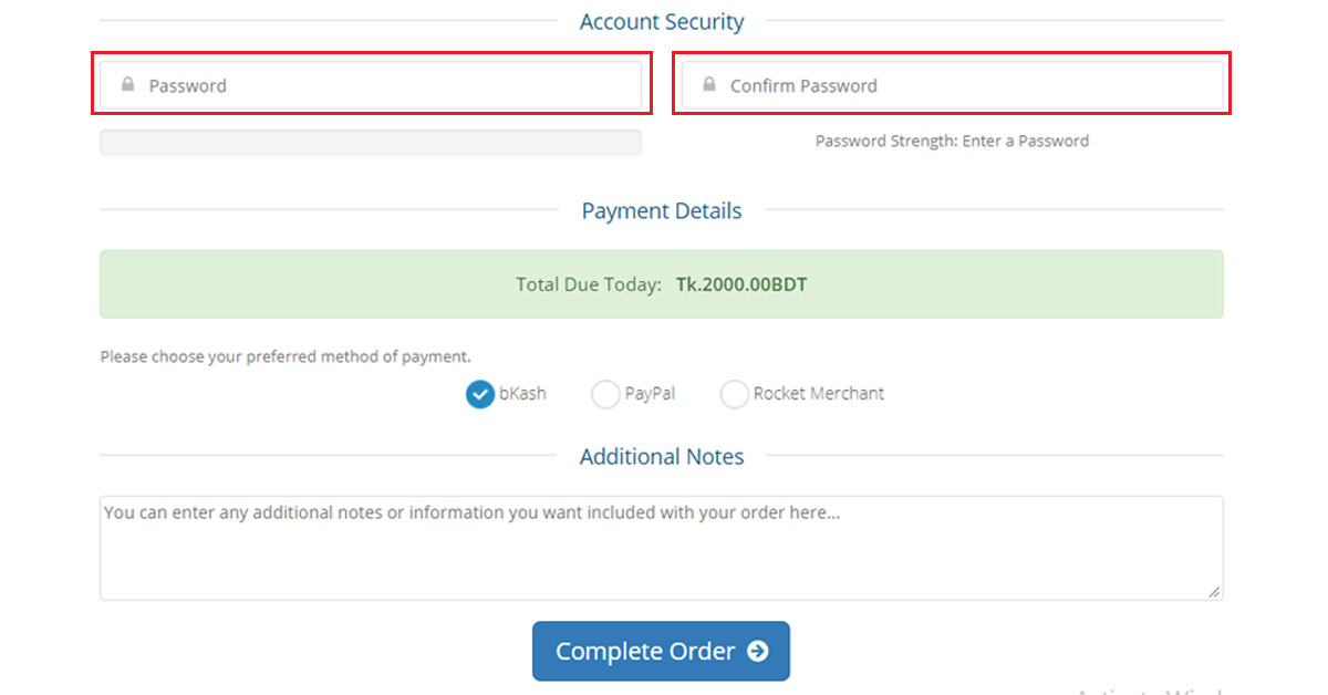 Account Security N HOST BD