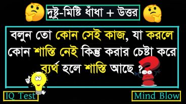 দুষ্টু-মিষ্টি ধাঁধা ৫ :বাংলার শ্রেষ্ঠ মজার বিয়ে বাড়ির ধাঁধা!
