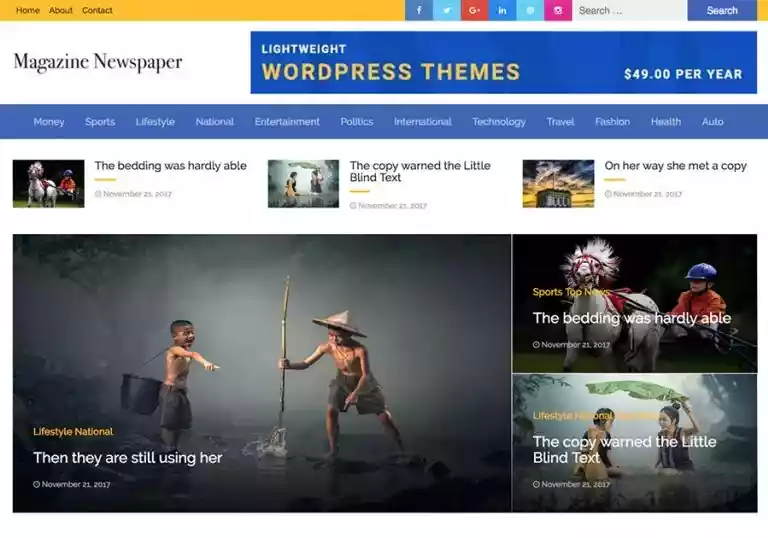 অসাধারণ একটি Responsive WordPress Newspaper থিম