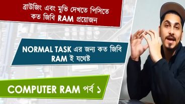 শুধু মাত্র ব্রাউজিং ও মুভি দেখতে পিসি তে কয় জিবি র‍্যাম ই যথেষ্ট জেনে নিন