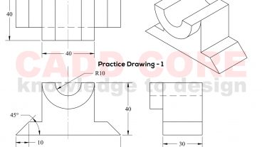 অটোক্যাড ড্রয়িং অনুশীলন