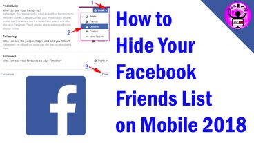 দেখেনিন কি ভাবে ফেসবুক এর ফ্রেন্ড লিস্ট লুকিয়ে রাখবেন