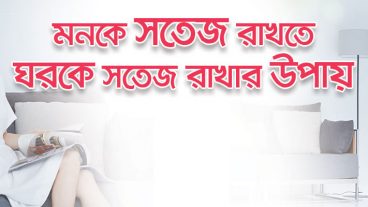 মনকে সতেজ রাখতে, ঘরকে সতেজ রাখার উপায়!