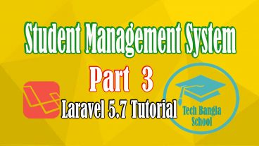 বাংলায় Laravel Student Management System প্রজেক্ট টিউটোরিয়াল [পর্ব-০৩] :: ইউজার অথেন্টিকেশন Login Registration
