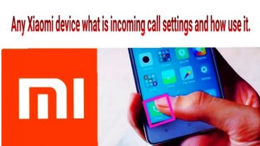 What is incoming call settings and how use it Xiaomi device