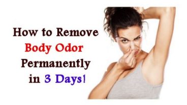 how to remove body odor