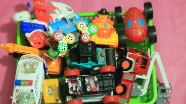 Learning Street Vehicles Name amp Sound  Fire truck, excavator, Road roller  toys for kids