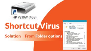 Shortcut Virus problem solved without any software Using Folder Options