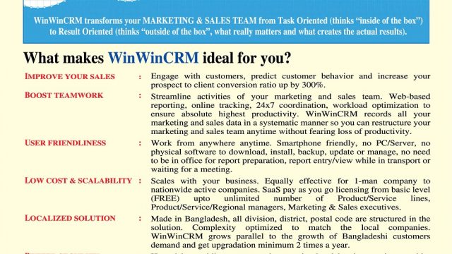 WinWinCRM Brchure