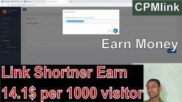 CPMlink – Link Shortner Earn Money  লিংক শর্ট করে টাকা আয়  1000 visitor 141 ✔️