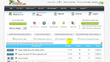আপনি কি ভালো কোন MiniJobz Site খুজছেন যদি Paypal কিংবা Payza একাওন্ট থাকে তাহলে এখনই Signup করে ফেলুন