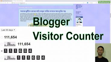 আপনার ব্লগে ভিজিটর কাউন্টার যুক্ত করে নিন জলদি – Blogger Visitor Counter Gadget