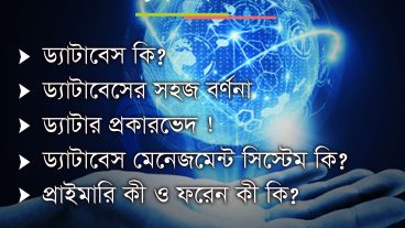ড্যাটাবেস সম্পর্কে প্রাথমিক ধারণা ও মৌলিক বিষয়বস্তু