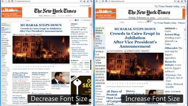 ওয়েব পৃষ্ঠার ফন্টের আকারটি দ্রুত বৃদ্ধি এবং হ্রাস করুন