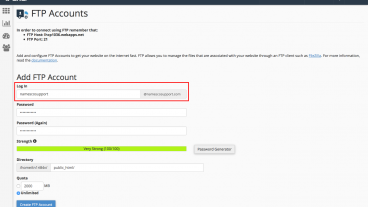 আপনার ওয়েবসাইটের সি-প্যানেল থেকে কিভাবে এফ টি পি একাউন্ট তৈরি করতে হয়