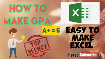 How To Easy Make GPA Point in Excel  Best Tips  watching NOW