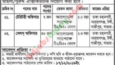 শিক্ষাগত যোগ্যতা ছাড়াই ৩৭ জন নিয়োগ দিবে কসমেটিক কম্পানি