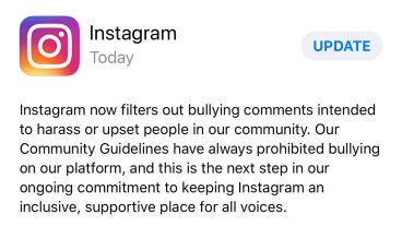 সাইবার ব্রুলিং রুখবে ইনস্টাগ্রাম