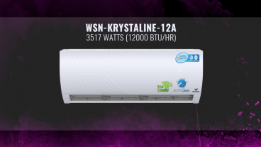 বিদ্যুৎ সাশ্রয়ী এবং আইওনাইজার প্রযুক্তির ১ টনের নতুন এসি : WSN-KRYSTALINE-12A