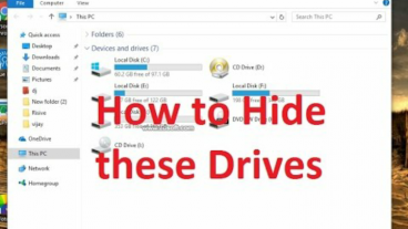 উইন্ডোজে কমান্ড প্রোম্পোট ইউজ করে ড্রাইভ হাইড করুন খুব সহজেই!