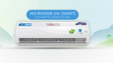 টুইন ফোল্ড ইনভার্টার প্রযুক্তির দুই টনের নতুন স্মার্ট এসি : WSI-RIVERINE-24C [Smart]
