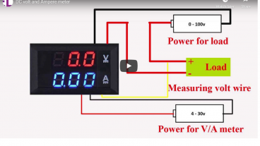 DC volt and Ampere meter