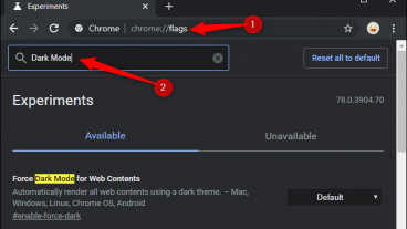 ক্রোম ব্রাউজারের ডার্ক মোড অন করুন খুব সহজে