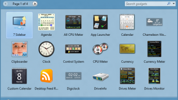 Download করুন  8 gadgets pack For Windows 10