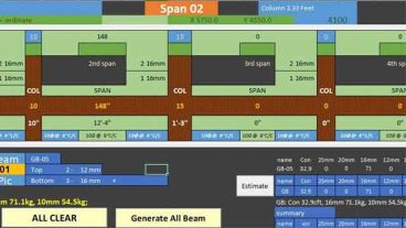 Beam drawing and detailling and estimating quickly