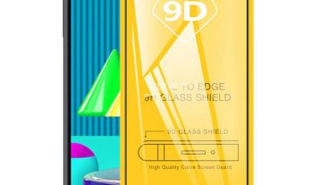 Samsung Galaxy M01 Screen Protector Scratch-Resistant Tempered Glass – Fully covered and Full Protection Black