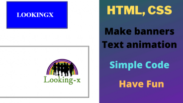 How to Make banners, text amp image animation with simple HTML code