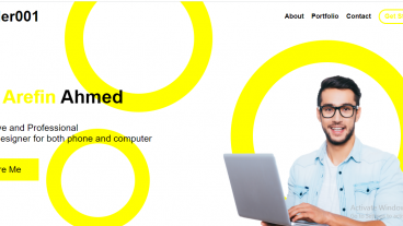 আপনার পোর্টফোলিও ওয়েবসাইট ডিজাইন করুন এখনি
