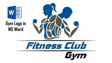 How to Create Fitness logo in Word? Gym Logo Tutorial in Word