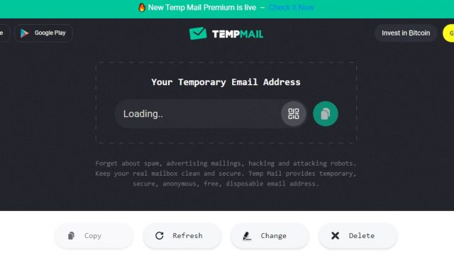 টেম্প মেইল অসাধারণ ওয়েবসাইট