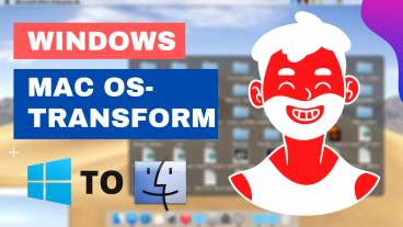 Windows to MacOS Theme Transformation  mac os theme for Windows