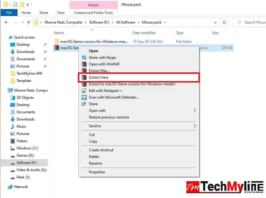 How To Get Mac Mouse Pointer-Cursor in Windows OS TechMyline 1